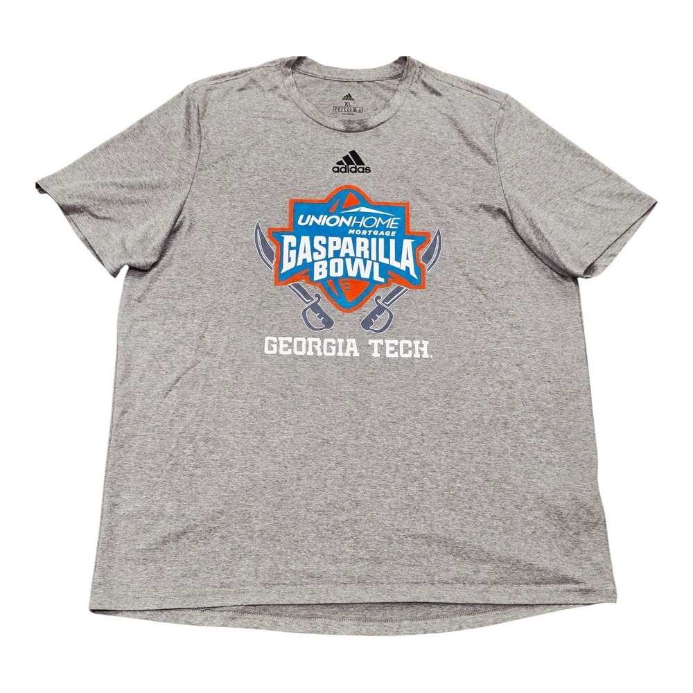 Men's adidas Georgia Tech Yellow Jackets Gasparilla Bowl Shirt Gray Sz XL
